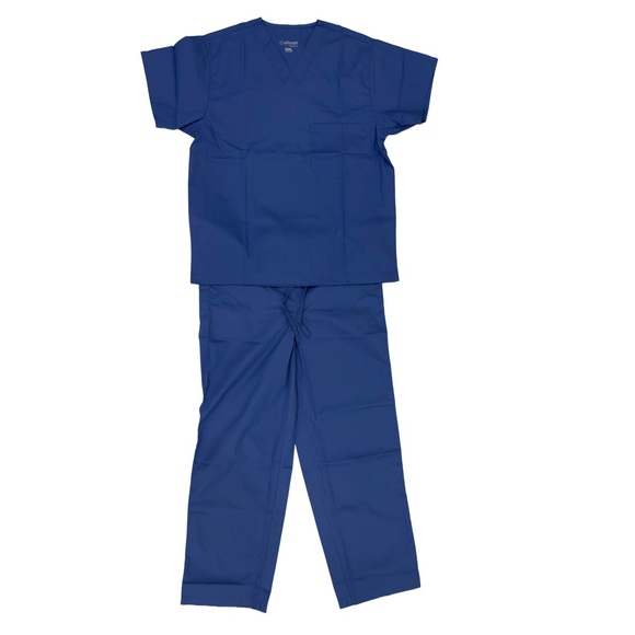 Allheart Women’s Scrub Top - Blue - Picture 7 of 7